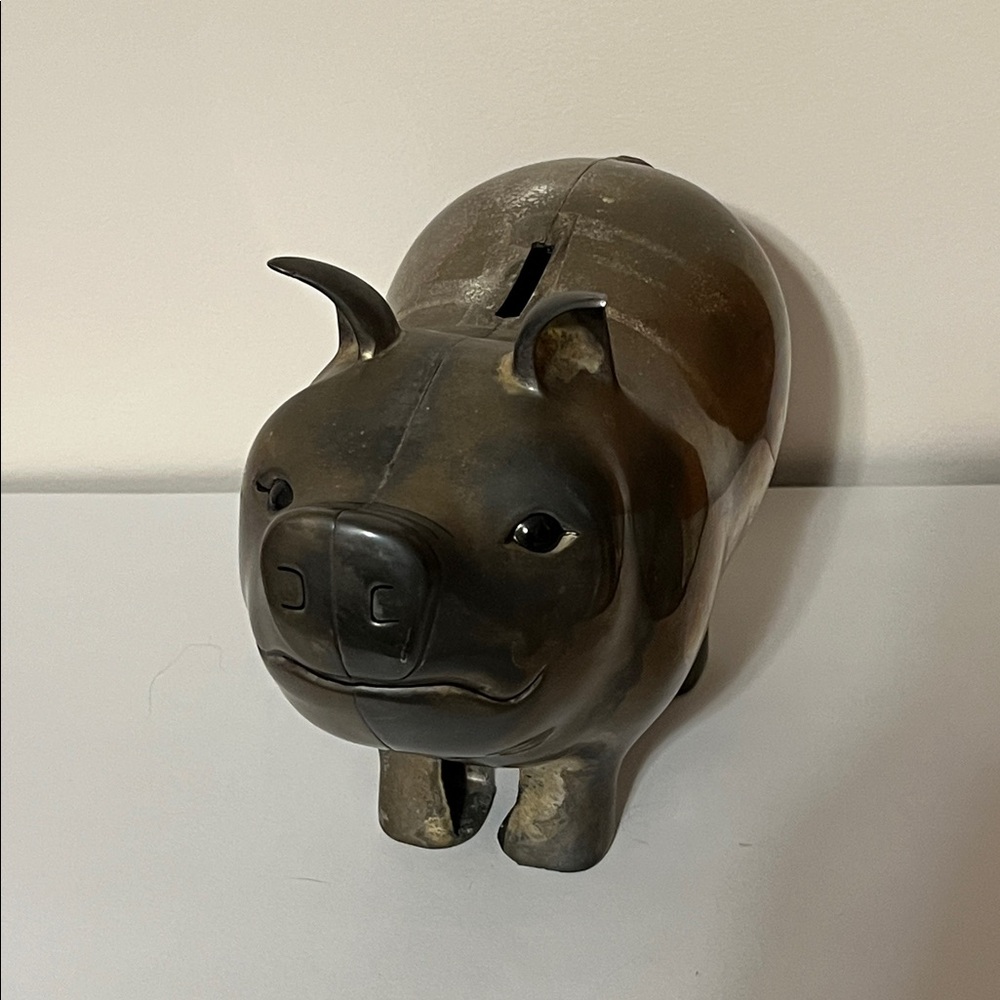 Godinger Silver Art Vintage Big Piggy Bank - Picture 3 of 10